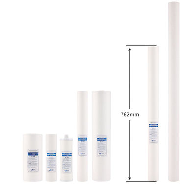 OD 63 MM 1 Micron Melt Blown PP Filter Spun Filter Cartridge per il trattamento dell'acqua