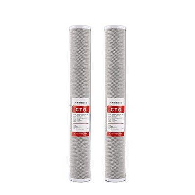 Cartuccia di filtro CTO a carbonio attivo da 20*2,5 per sistema di filtrazione dell'acqua domestica