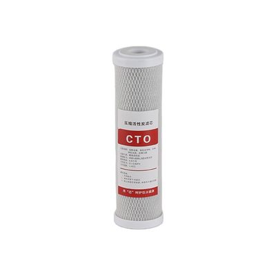Cartuccia di filtro CTO a carbone attivo per piscina con pressione d'acqua da 0,1 a 0,4 MPA