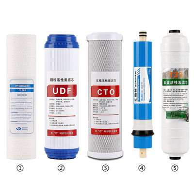 6 StagePP UDF CTO RO T33 Filtro per sigillamento NBR Coconut Shell Activated Carbon Block