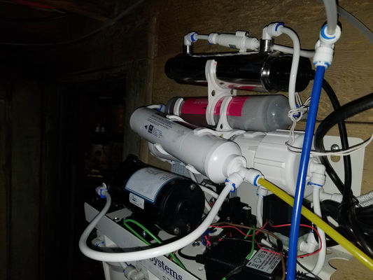 75 GPD RO Sistema di filtrazione dell'acqua potabile con pompa di potenziamento e barile a pressione di 4,0 G