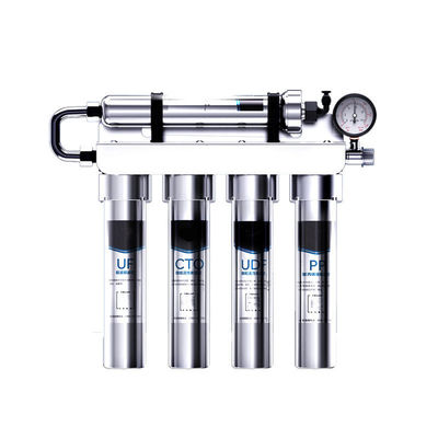 App-controlled 304 in acciaio inossidabile 5 fasi PP CTO RFC UF T33 Purificatore di acqua in acciaio inossidabile