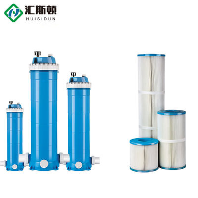 PP Blu bianco 10*4,5 pollici Sistema di filtraggio di cartucce di piscina ad alto flusso sopra terra