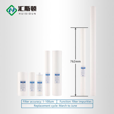 10/20/30/40 Inch Meltblown PP Cotton Filter Equipment con 1-100um Filter Finesse