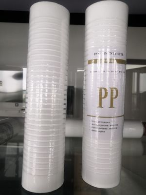 10 pollici * 2,5 pollici PP sedimento filtro elemento per apparecchiature di depurazione dell'acqua domestica