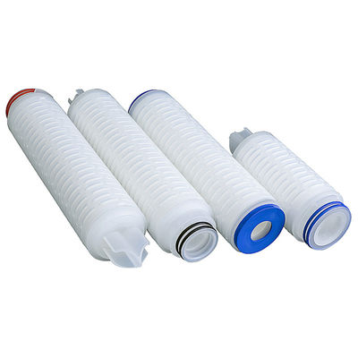 0.22 Cartuccia di filtro a membrana in PTFE idrofobico a micron per liquidi a forte causticità