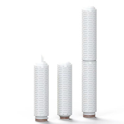 0.22 Cartuccia di filtro a membrana in PTFE idrofobico a micron per liquidi a forte causticità
