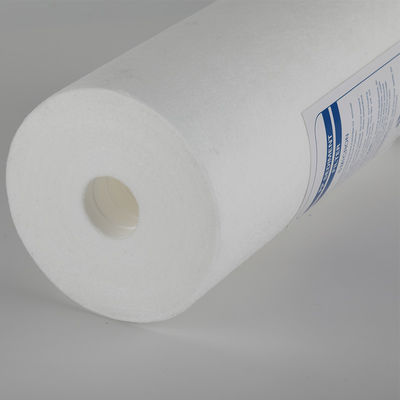 Cartuccia di filtro dell'acqua in polipropilene piatto da 10 pollici Ideale per la filtrazione domestica
