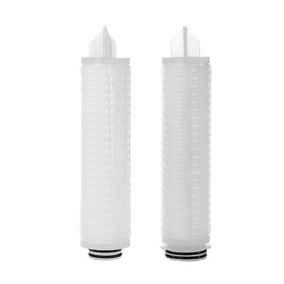 10 pollici 0,22 micron PP PTFE Pes Nylon Pleated Micron Membrane Filter Cartridge per RO System