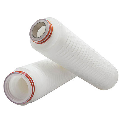 Trattamento dell'acqua industriale 1 Micron10/30 pollici Cartuccia plissata con membrana in fibra di PP