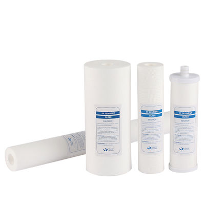 10 20 30 40 pollici Cartucce ad alto flusso di 5 micron di filtro per sedimenti PP per la prefiltrazione RO