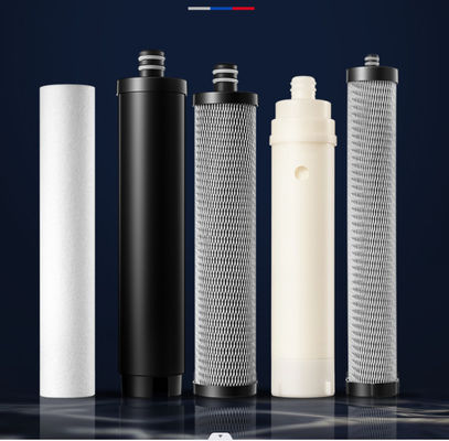 Purificatore d'acqua in acciaio inossidabile a 6 fasi 10 pollici Cartuccia di filtro PP a fiocco