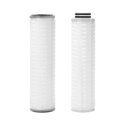 Filtro per alcol 10 pollici PES Cartucce di filtro plissate per filtrazione di alimenti e bevande
