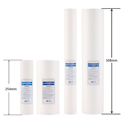 Cartuccia per filtro dei sedimenti in polipropilene a filtrazione profonda in PP per filtrazione delle impurità