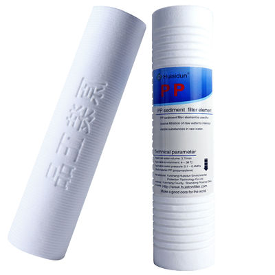 OD 63 MM 1 Micron Melt Blown PP Filter Spun Filter Cartridge per il trattamento dell'acqua