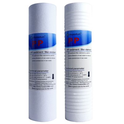 Cartuccia di filtro soffiato da fusione di cotone da 10 pollici Pp 25*6,2 cm Dimensione per sistema di osmosi inversa