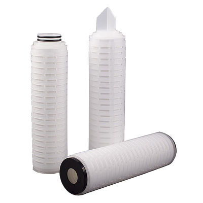 PLC 10 Inch 2 Micron Microporous Pleated Filter Element Pes Membrana per la casa