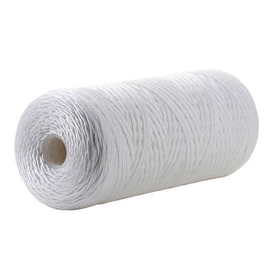 Cartuccia di filtro industriale Huiston 20 pollici 5 micron con avvolgimento Bianco per il trattamento dell' acqua