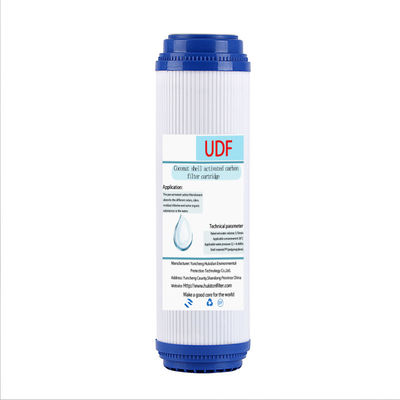 Elemento filtro per depuratori di acqua per uso domestico da 10-20-40 pollici con carboni attivi a base di guscio di cocco