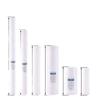 Cartucce di filtro per ferite a stringa di 15 W per filtrazione domestica e trattamento dell'acqua