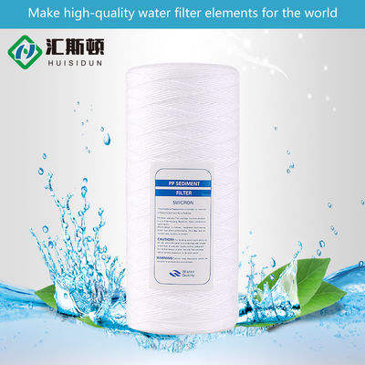 10" PP polipropilene filato di cotone avvolgimento filtro elemento 1 micron per la pulizia dell'acqua