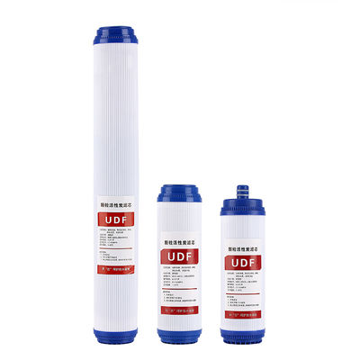 10 pollici 20 pollici 3 stadio UDF granulo filtro del carbonio attivo per il sistema di osmosi inversa