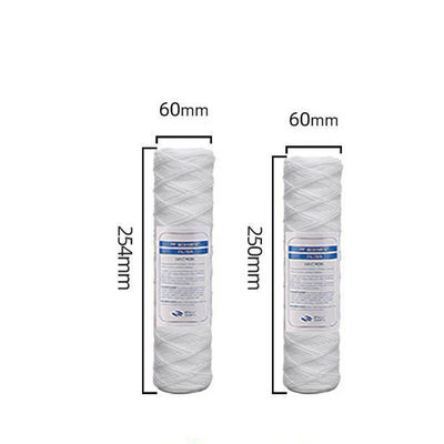 00,68 kg 40 * 2,5 pollici PP cotone Fronte filtro di sicurezza Fibra di vetro nylon filtro spirale ferita elemento