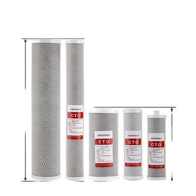 Cartuccia per filtro al carbone attivo in polipropilene di grado alimentare 20*4,5cto