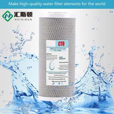 Cartuccia di filtro del carbonio attivo CTO da 10 pollici*4,5 pollici per depuratore d'acqua nell'estrazione di energia