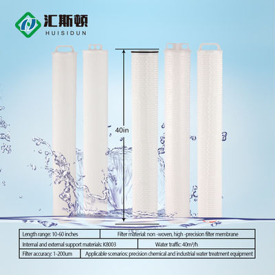 Sistema di filtraggio per il trattamento dell'acqua con membrana a cartuccia plissata ad alto flusso, peso 1,5 kg