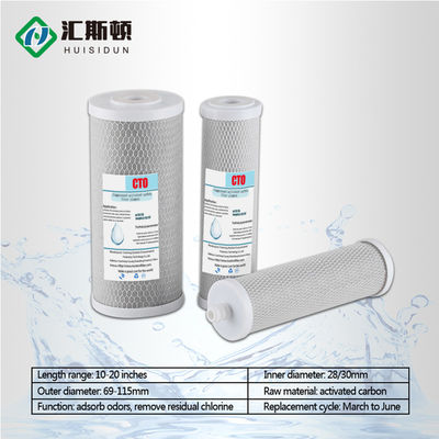 Cartuccia del filtro del carbonio sostitutiva per filtro dell'acqua ricaricabile