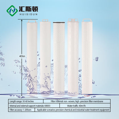 Elemento filtrante a piatto in polipropilene ad alto flusso per sistemi industriali di filtrazione dell'acqua