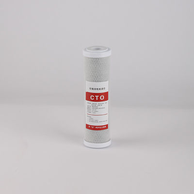 White Jumbo 10 20 pollici CTO Coconut Shell Carbon Filter Cartridge per depuratore d'acqua