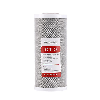 3.5 kg di guscio di cocco filtro dell'acqua compressa a carbone attivo 0.5um 10*2.5inch CTO