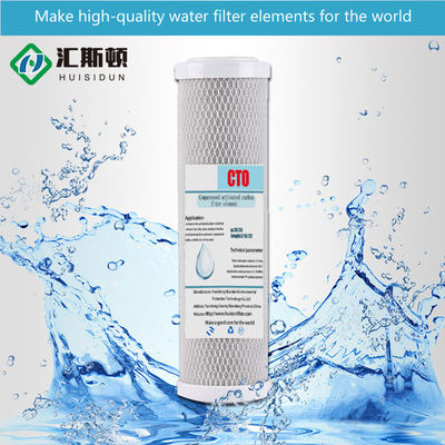 Rimuovi gli odori dall'acqua con cartucce di filtro a blocco di carbonio da 10" 20" con guscio di cocco