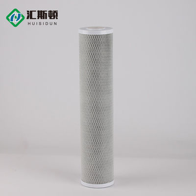 Purificazione dell'acqua ad alto flusso con Huiston 20 Inch 4,5 elemento filtro al carbonio attivo