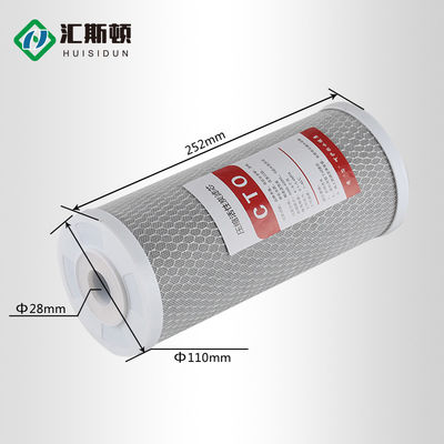 10IN 4.5 filtro al carbone attivo per la depurazione dell'acqua alcalina Whiston bianco e blu