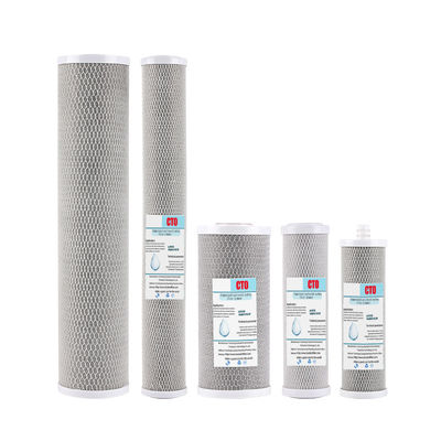 Adsorbente elevato 10 pollici 20 pollici Conchiglia di cocco Purificatore d'acqua a carbonio attivato 220V
