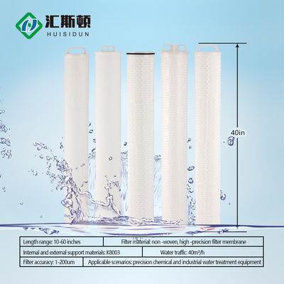 Cartuccia di filtro per acqua a flusso elevato a piatto PP PES PVDF PTFE Nylon per OEM