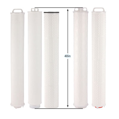0.2 Cartuccia di filtro per acqua pieghevole a grande flusso di legame termico in PTFE PP