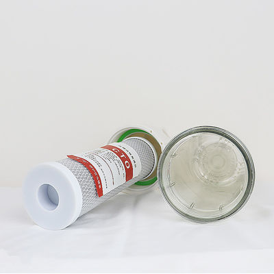 10 pollici UDF Coconut Shell CTO filtro a blocco di carbonio attivo per l'intero sistema di depurazione dell'acqua della casa