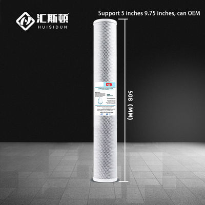 20 pollici 2,5' 4,5' CTO Coconut Activated Carbon per sistema di purificazione per osmosi inversa