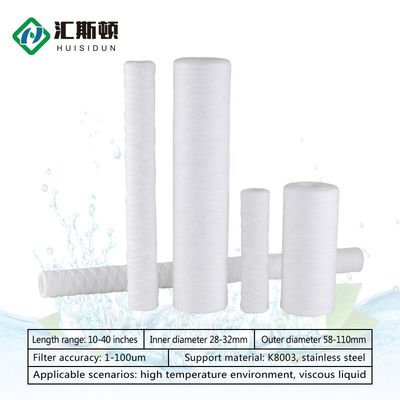 0.8 kg cartuccia di filtro a stringa in PP per un trattamento efficace dell'acqua industriale
