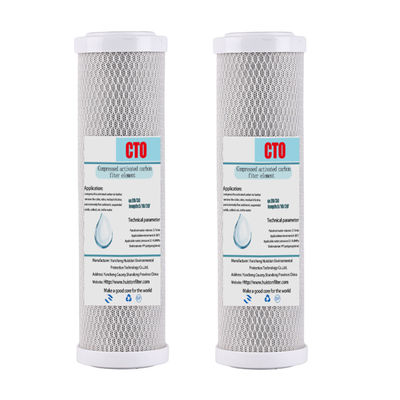 NSF certificato 10 pollici CTO filtrazione dell' acqua potabile con tensione di carbonio attivo V 0