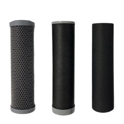 Supporto OEM filtro al carbonio attivo a guscio di cocco compresso da 10 pollici per depuratori di acqua domestici